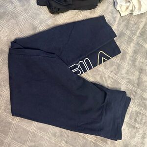 Blue FILA medium cotton leggings